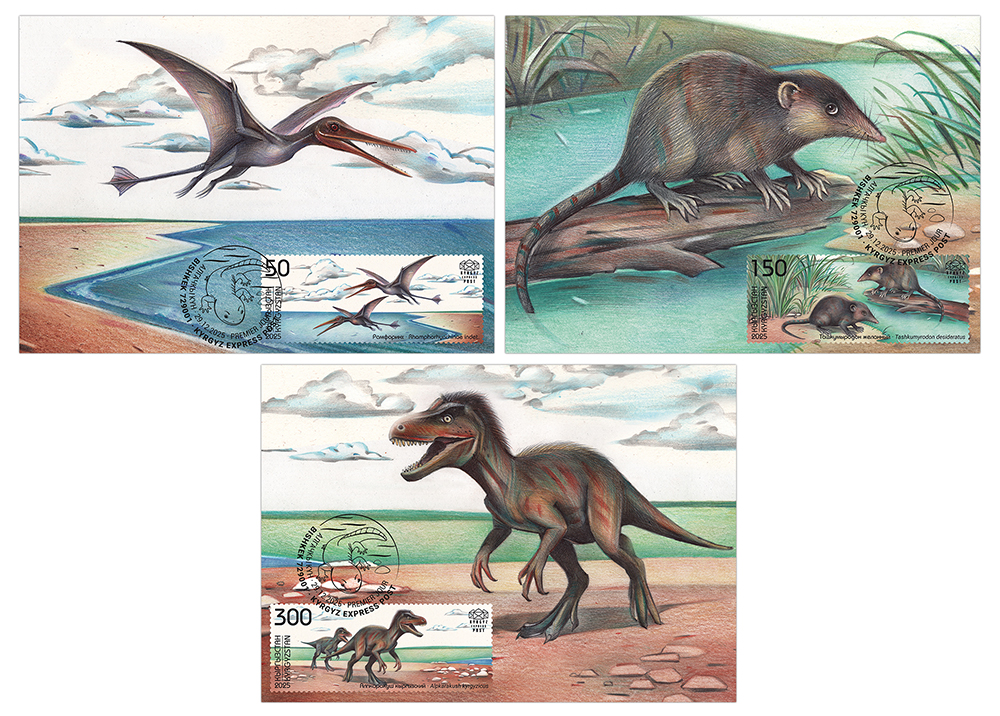 K170-172. Prehistoric Fauna of Kyrgyzstan